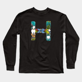 Letter H Long Sleeve T-Shirt